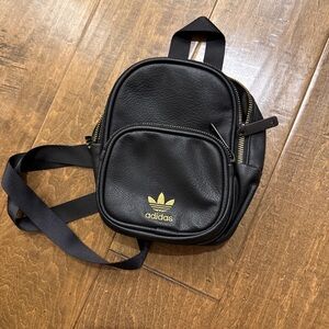 Adidas Black and Gold Men's Backpack